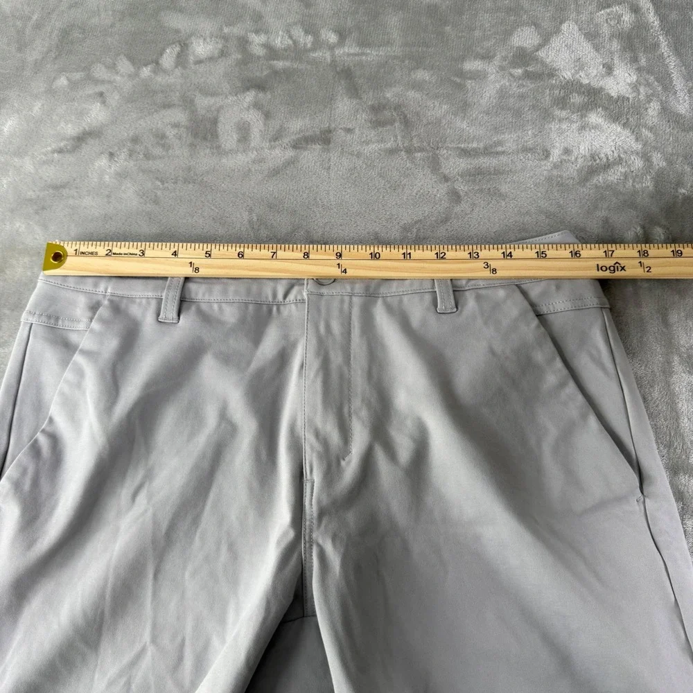 BYLT Premium Basics Mens Everyday Shorts 2.0 Grey Size 34 Stretch Performance
